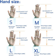 Archery Gloves Leather Practice Hunting Three Finger Protector for Youth Adult B