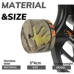 Recurve Bow Damper Stabilizer Archery Counterweight Hunting Target Shoot Outdoor