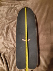 Vintage Carver Taylor Knox Pro Model Surf Skateboard With Roundhouse Wheels