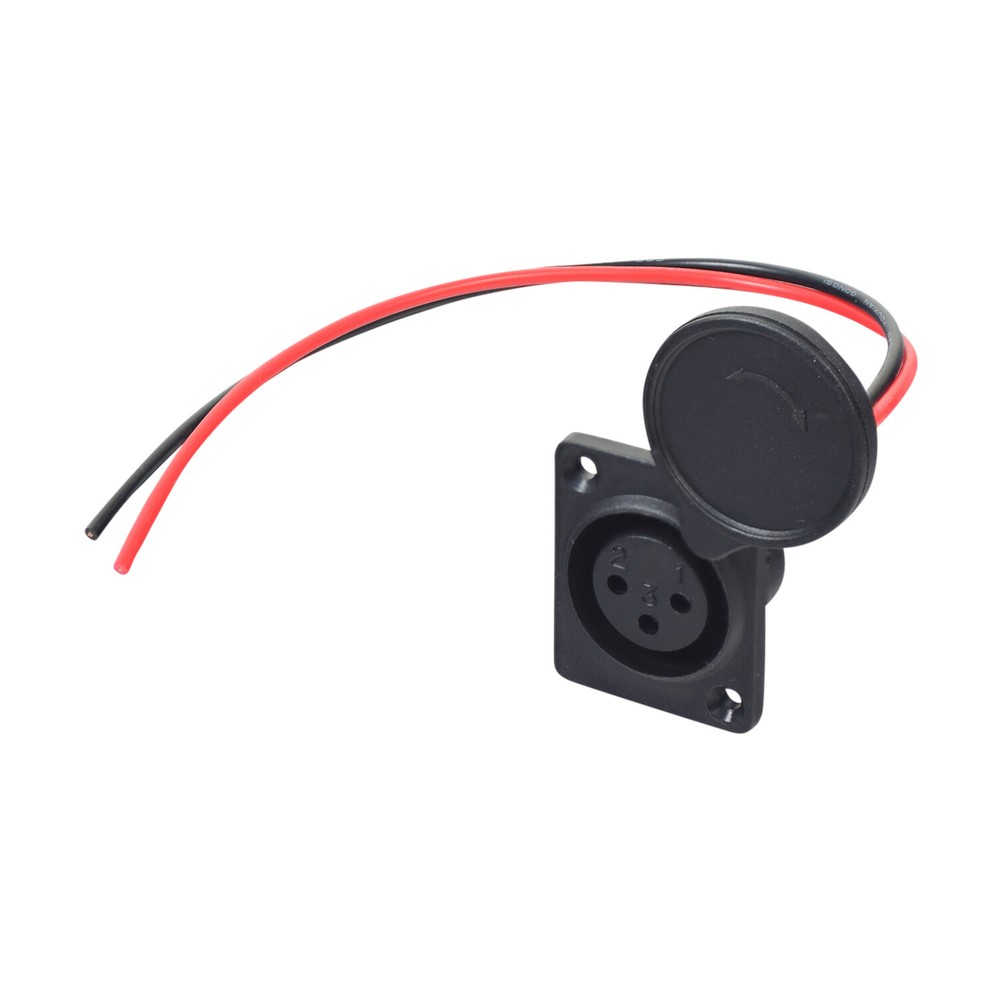 XLR Charger Port with 2 Wires for the Razor EcoSmart Metro, MX500, and MX650
