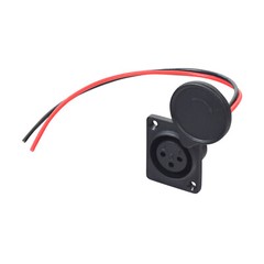XLR Charger Port with 2 Wires for the Razor EcoSmart Metro, MX500, and MX650