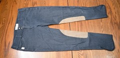 Tailored Sportsman, Trophy Hunter breeches, low/ front, Navy Denim, 30R jean