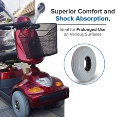 10″x3″ (3.00-4, 260X85) Pneumatic Mobility Tire with Spirit Ribbed Tread (Primo)