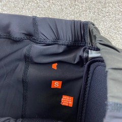 Carbon SC Paintball Padded Compression Pants Men Small Black Orange Protective