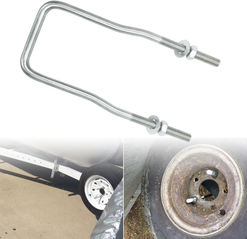 Trailer Spare Tire Mount Bracket Ubolt Tire Carrier Holder Fit For Side Mount 4