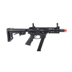 Airsoft Gas Blowback GBB Rifle TWS 9mm SBR 330 FPS 30-50 RDS BB Capacity Black