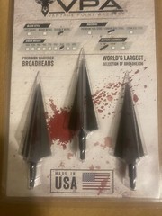 VANTAGE POINT ARCHERY VPA Broadhead 3 Bladed Solid head 200 grs 3 pack