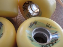 NOS ALVA Hardcore skateboard new wheels, Aluminum cores 63.5mm 97a like vintage