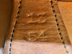 Vintage Simco Child Pony Saddle Leather Western Tooled AS IS USA