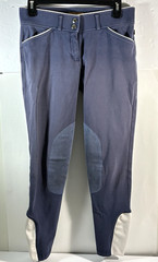 Devon-Aire 575 Fine Riding Equestrian Attire Blue/Gray Riding Breeches Size 28