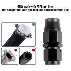 6AN PTFE Hose End Fitting Straight Swivel Only for PTFE 6AN Straight Normal