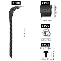 LIOOBO 2 Set Replacement Inline Skate Strap Parts 100 millimeters, Black