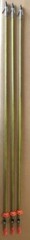 3 Muzzy Bowfishing Arrows Yellowjacket shafts with AMS Safety Slide, Muzzy Carp