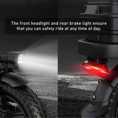 GQ8 14″ Adults Foldable E-Scooter with Seat 500W 48V 15Ah Battery Commuter 20mph