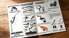 53″ Takedown Recurve Bowfishing Combo Kit, 30/40 LBS Right Hand Only Bowfishi…