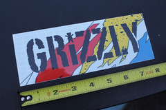 Grizzly Skateboard Grip Tape Rainbow Paint Z65C Original Skateboarding STICKER