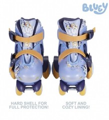 Bluey Kids Training Roller Skates Combo Pack,Adjustable Sizing,Size 9-12,Unisex