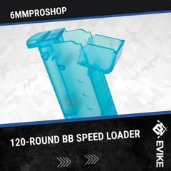 Evike Airsoft – 6mmProShop 121.39mm x 37.03mm x 18.52mm, Small ~120rds / Blue