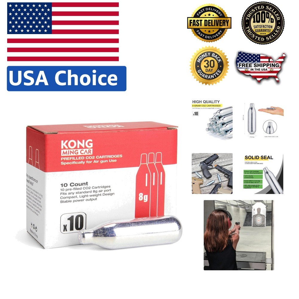 8g CO2 Cylinders – Non-Threaded, Leakproof | Perfect for Paintball & Airsoft