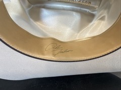 Alan Jackson Collection Cracker Barrel Boxed Cream Color Wool Felt Cowboy Hat M