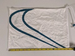 Nike Track & Field Spikes Shoe Drawstring Bag White Spruce Green 16.5″x11.5″