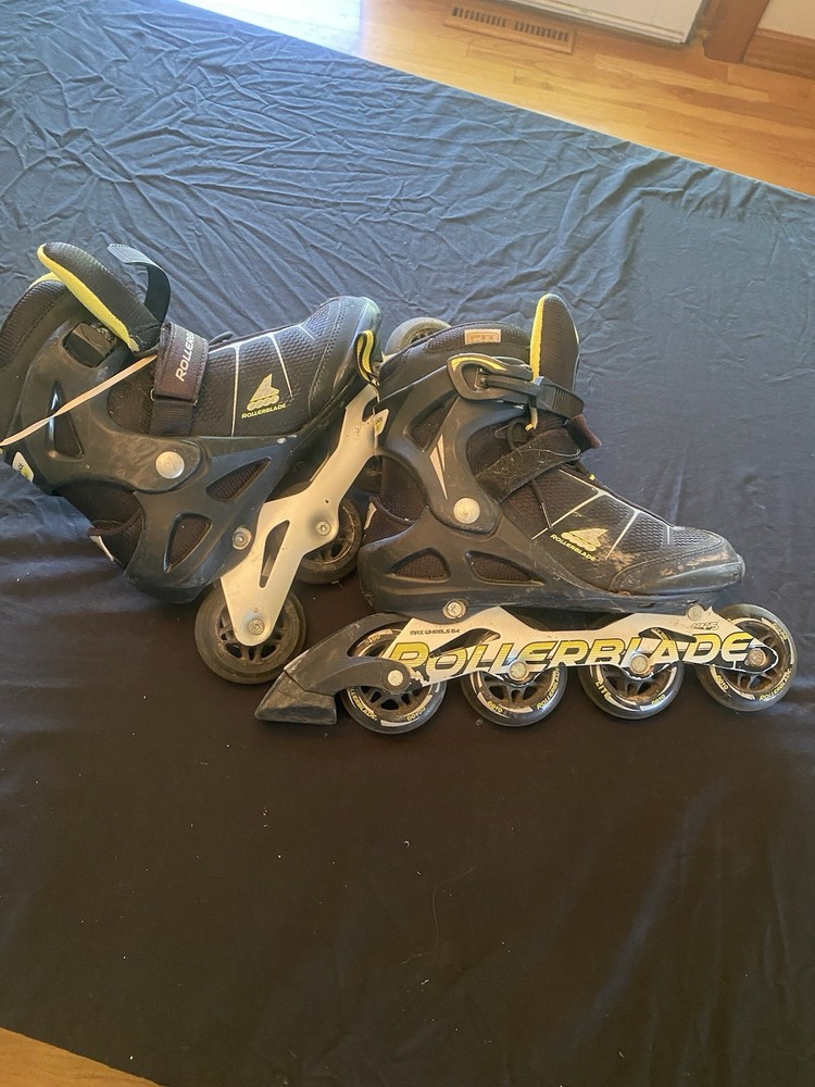 Rollerblade Macroblade 80 Men’s Fitness Inline Skates Black/Lime, Men Size 8