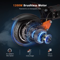 Halo Knight T102 E-Scooter 1200W 21Ah 10″ Electric Scooter Foldable 50km/h USA