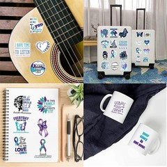 100PCS Suicide Awareness Stickers Suicide Prevention Stickers for Depressed Pers