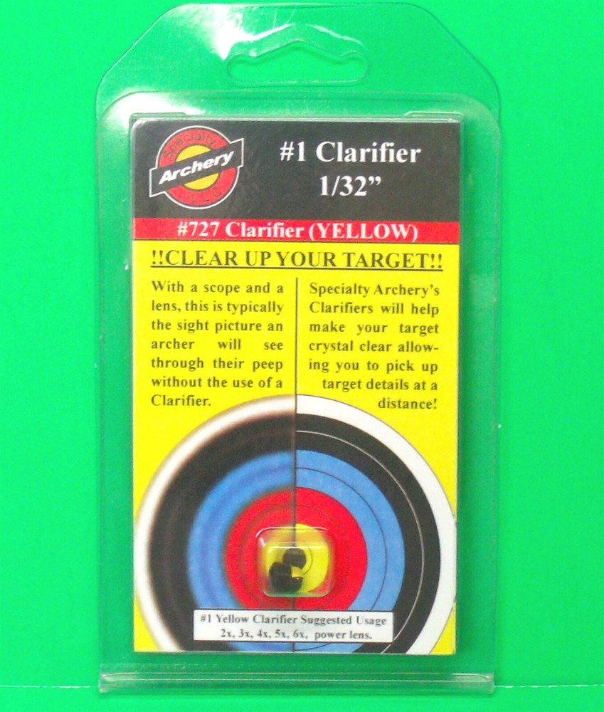 New Specialty Archery #1 Clarifier Peep Insert – 1/32″ Yellow