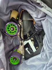 Antik Jet Carbon Roller Derby Skates Size 7.5 SLIGHTLY used.