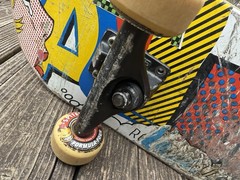 Vintage Used Rare ALMOST Skateboard Comic Girl Deck Grizzly