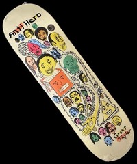 RARE Grant Taylor Expressions Anti Hero Skateboard Deck 8.5” Art Faces BRAND NEW