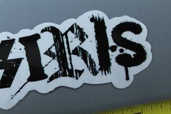 Osiris Skateboard Shoes Clear Black Graffiti Z3C Vintage Skateboarding STICKER