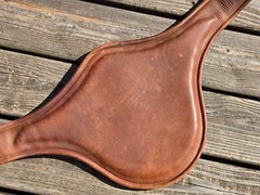 Devoucoux Light Brown Padded Belly Guard Stud Jump Girth – 50″-125cm – Light Use