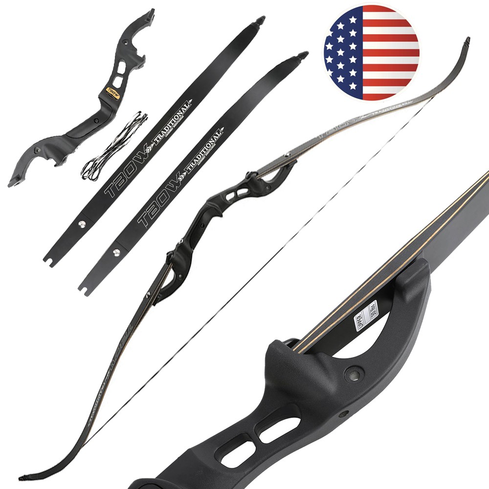 62″ F Interface Recurve Bow Takedown Archery 25-60lbs Archery Shooting Training