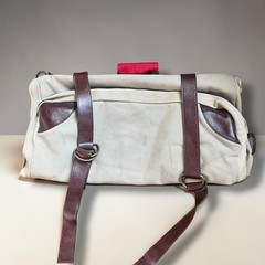 Winchester Guns & Ammunition Travel Bag Case Leather and Canvas