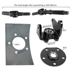 Front Axle Kit Wheels 1000W Differential Motor Steering Electric ATV Quad Gokart