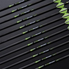 6-PACK 30″ Pure Carbon Arrows Spine 300/350/400 Archery Outdoor Hunting Target