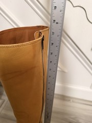 Frye Campus Low Heel Tall Riding Wide Calf Boots FR42112 Banana Women 9B