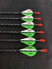 Easton Archery FMJ 5MM 300 w/ 2″ Bohning Blazer Vane 1/2 Dozen BRAND NEW