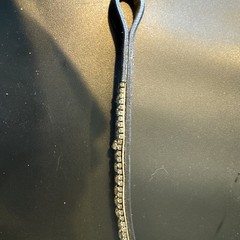 3 Row Crystal Horse Leather Browband For Bridle.