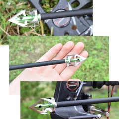 Broadheads Fixed Blade100 Grain 360 Cut Hunting Archery Arrow Tip 3Pack 3 Color