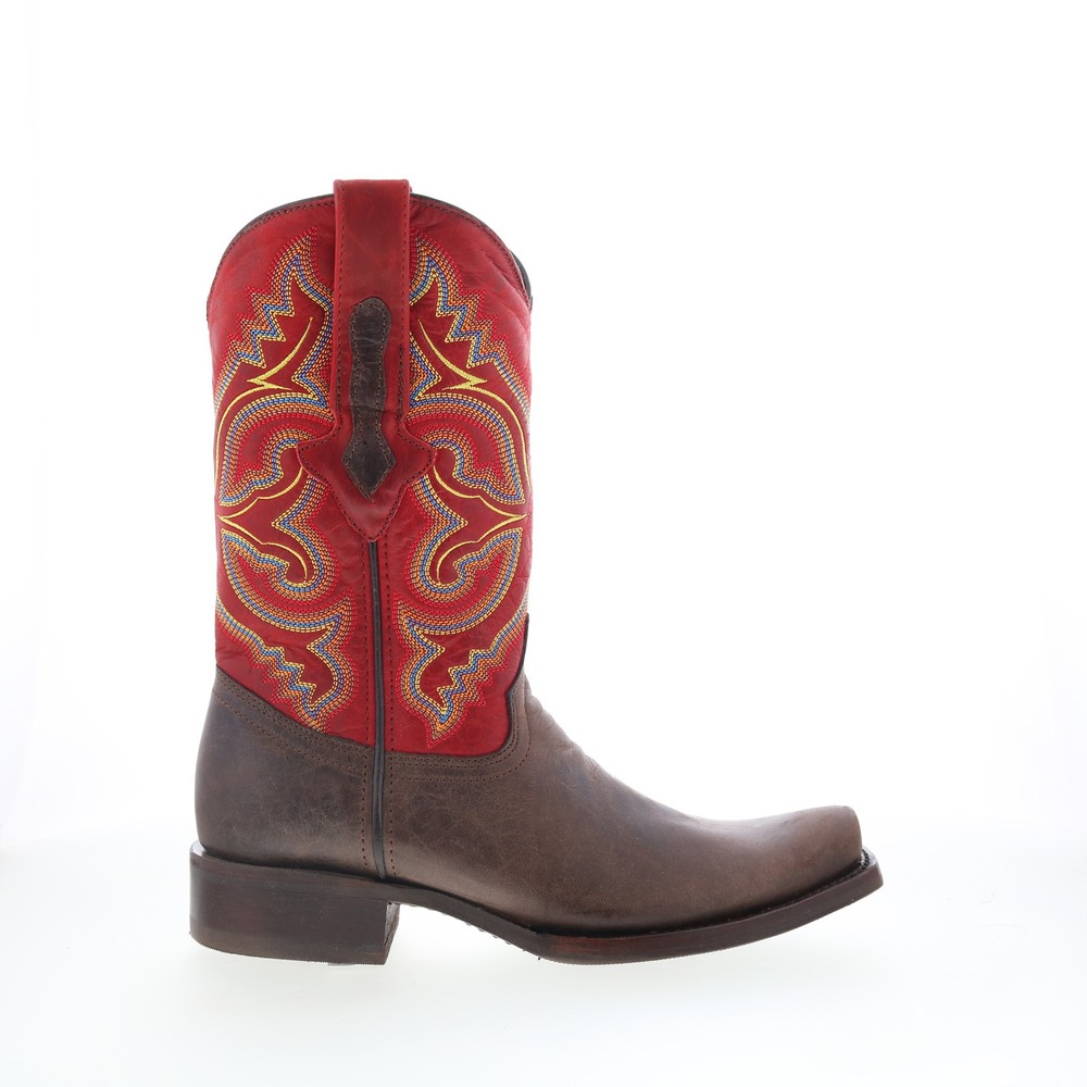 Dingo True Grit DI-141 Mens Brown Leather Pull On Cowboy Western Boots 7