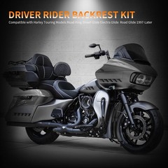 Motorcycle Adjustable Backrest Pad Custom Front Mounting Driver Rider Seat