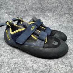 EVOLV Defy Black Rock Climbing Shoes TRAX Mens Size 10 Hook and Loop