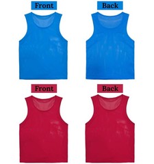 NIOIPXA Soccer Pennies Youth,Team Practice Child/6-10 Years, 6-red + 6-blue