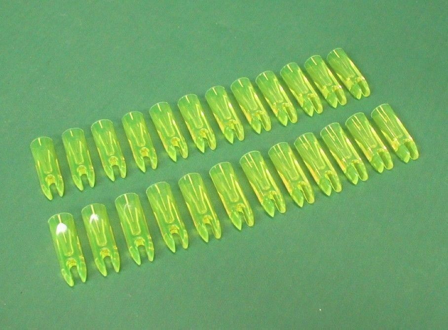 AAE Arizona Archery Enterprises PlastiNocks – 11/32″ Flo Green – 2 Dozen