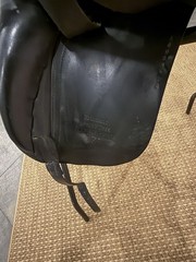 Diamond 17 in Black Dressage Saddle with Spring Tree & Flexible Points