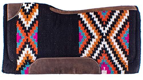 Showman 34″ x 36″ Turquoise, Orange, Mustard & Pink Memory Felt Bottom Saddle