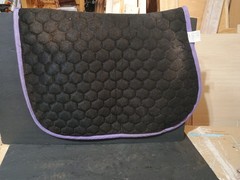 Dover Saddlery All Purpose English Saddle Pad Honeycomb Quilted Purple Lilac